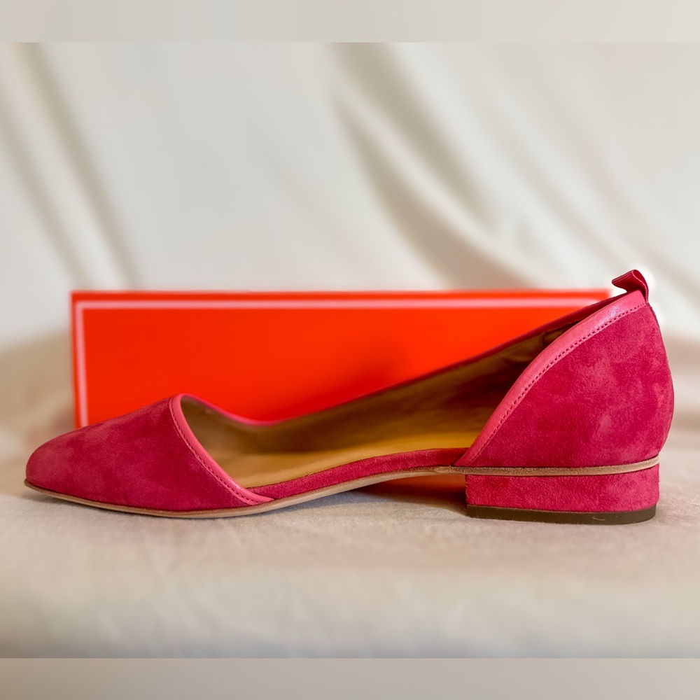 New with original Box: Bill Blass Fuchsia Lola Flats
Size: 10
True to size